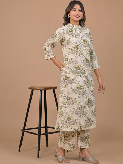 SAANWRI Women Floral Printed Floral Kurta - Image 6