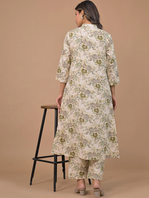 SAANWRI Women Floral Printed Floral Kurta - Image 4