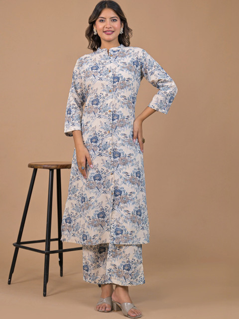 SAANWRI Women Floral Printed Floral Kurta - Image 3