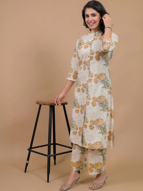 SAANWRI Women Floral Printed Floral Kurta - Image 4