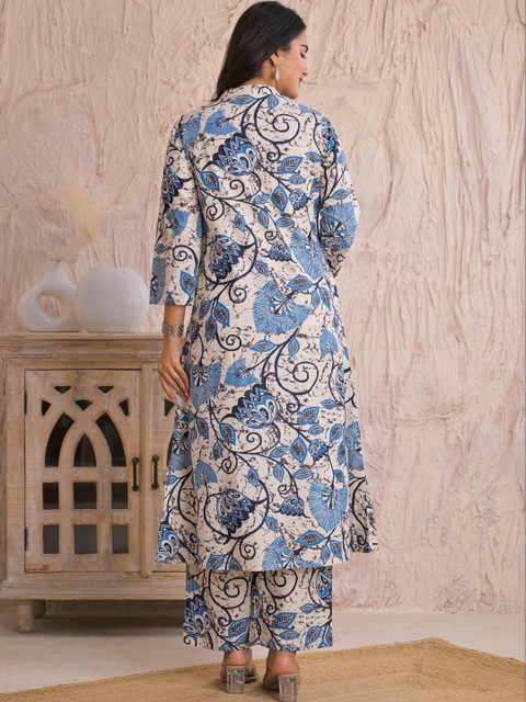 SAANWRI Women Floral Printed Kurta - Image 6