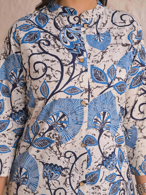 SAANWRI Women Floral Printed Kurta - Image 7