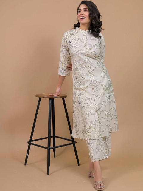 SAANWRI Women Floral Printed Floral Kurta - Image 3