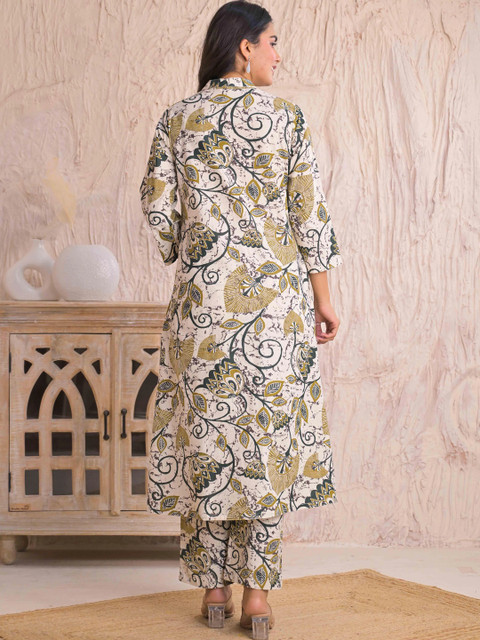 SAANWRI Women Floral Printed Indie Florals Kurta - Image 6