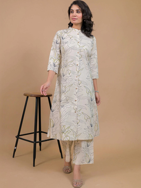 SAANWRI Women Floral Printed Floral Kurta - Image 5