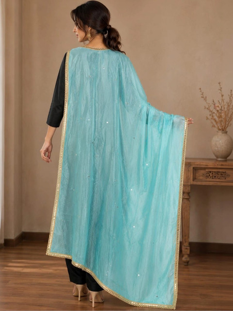 Karthav Fashion Dupatta with Sequinned - Image 3