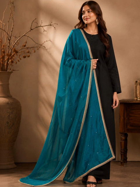 Karthav Fashion Dupatta with Sequinned - Image 3
