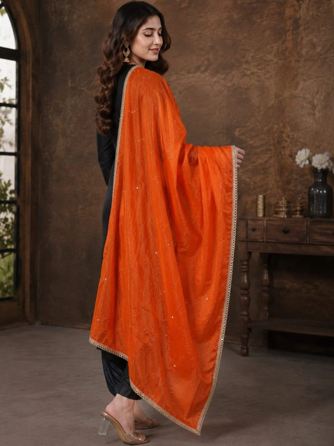 Karthav Fashion Dupatta with Sequinned - Image 2