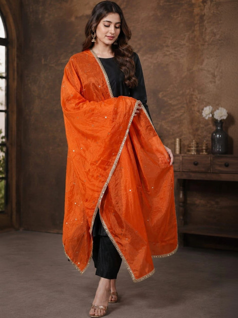 Karthav Fashion Dupatta with Sequinned - Image 4