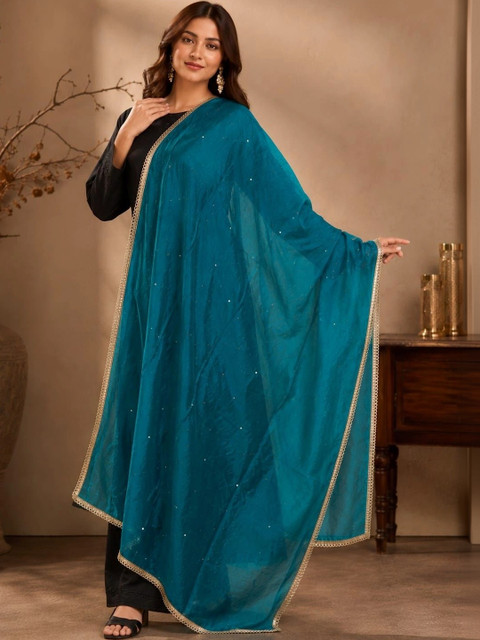 Karthav Fashion Dupatta with Sequinned - Image 4