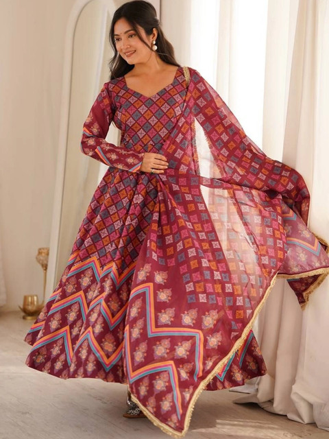 Homexa Enterprise Women Printed Regular Pure Cotton Kurta with Pyjamas & With Dupatta - Image 4