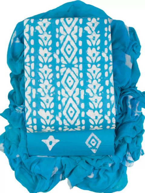 CLEMIRA Printed Pure Cotton Unstitched Dress Material