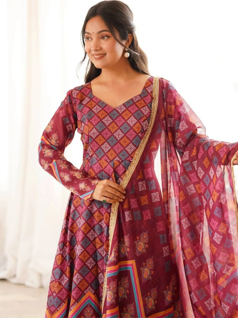 Homexa Enterprise Women Printed Regular Pure Cotton Kurta with Pyjamas & With Dupatta - Image 5