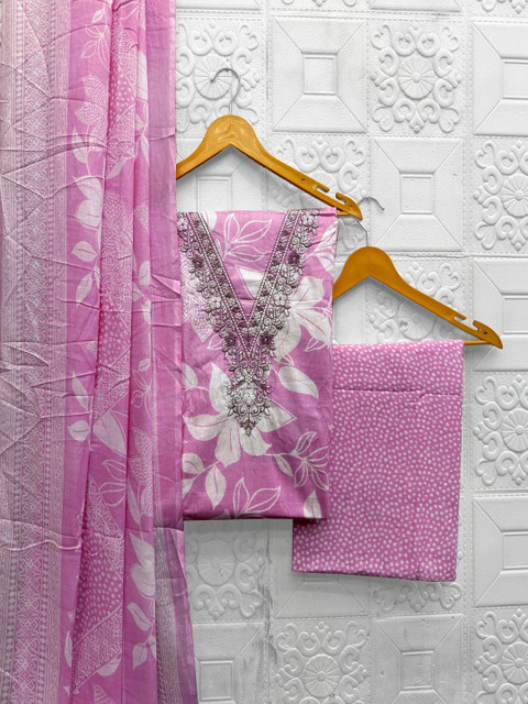 CLEMIRA Printed Pure Cotton Unstitched Dress Material - Image 2