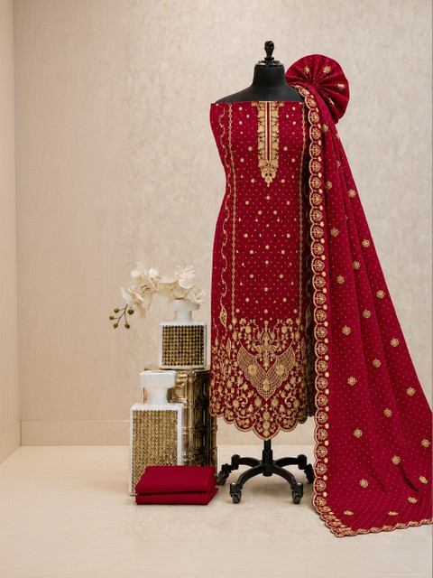 BHAIRAV TEX Embroidered Unstitched Dress Material - Image 5