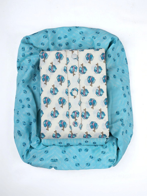 CLEMIRA Printed Pure Cotton Unstitched Dress Material - Image 2
