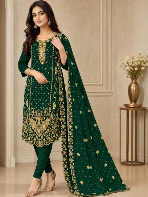 BHAIRAV TEX Embroidered Unstitched Dress Material
