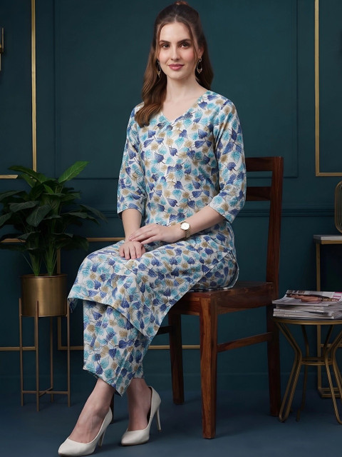 Nayo Printed Tunic with Trousers - Image 5