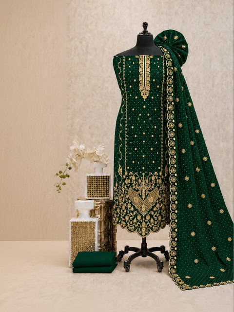 BHAIRAV TEX Embroidered Unstitched Dress Material - Image 5