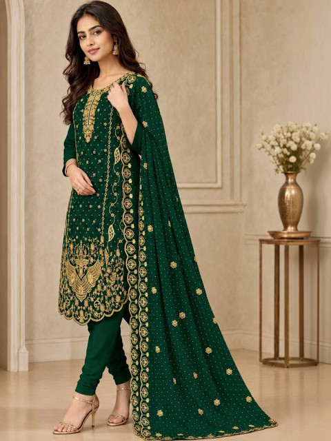BHAIRAV TEX Embroidered Unstitched Dress Material - Image 2