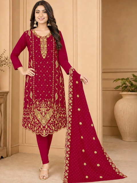 BHAIRAV TEX Embroidered Unstitched Dress Material