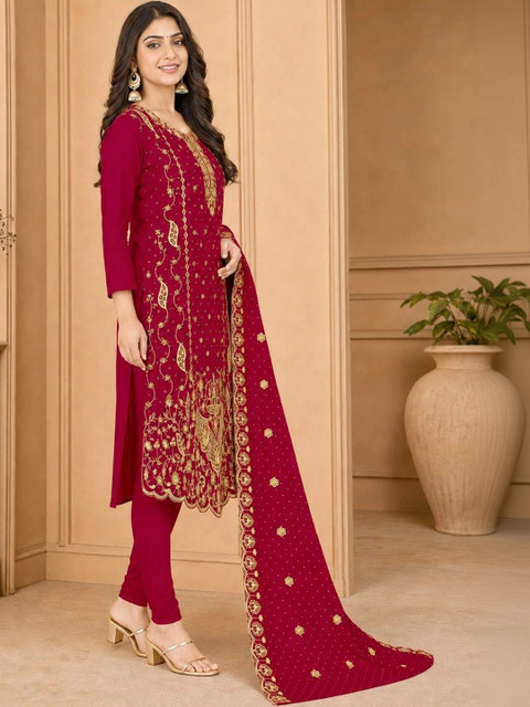 BHAIRAV TEX Embroidered Unstitched Dress Material - Image 2