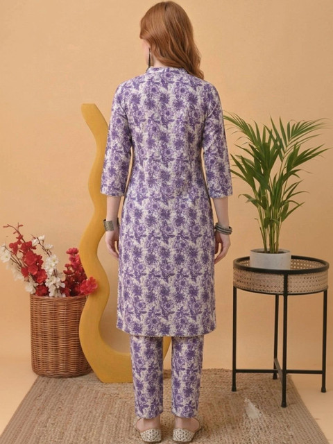 Pjyot by surhi Women Floral Printed Thread Work Floral Kurta - Image 4