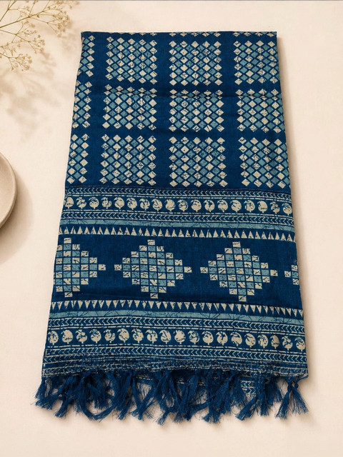 SAHINA DUPATTA Printed Art Silk Block Print Dupatta - Image 3