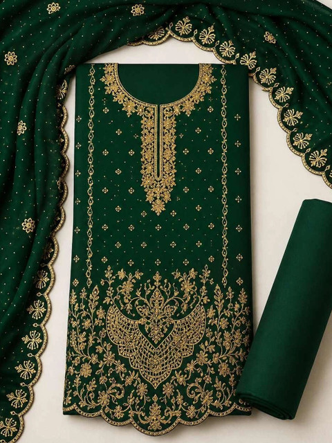 BHAIRAV TEX Embroidered Unstitched Dress Material - Image 4