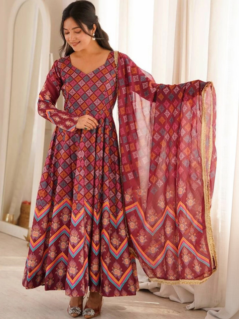 Homexa Enterprise Women Printed Regular Pure Cotton Kurta with Pyjamas & With Dupatta - Image 6