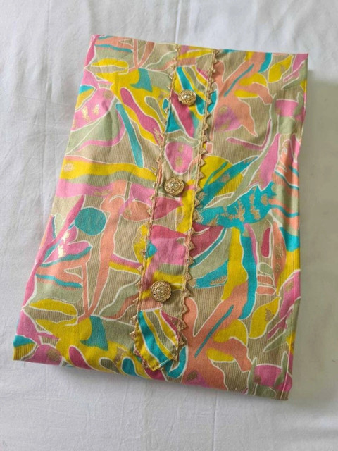 FashionsEye Printed Pure Cotton Unstitched Dress Material - Image 3