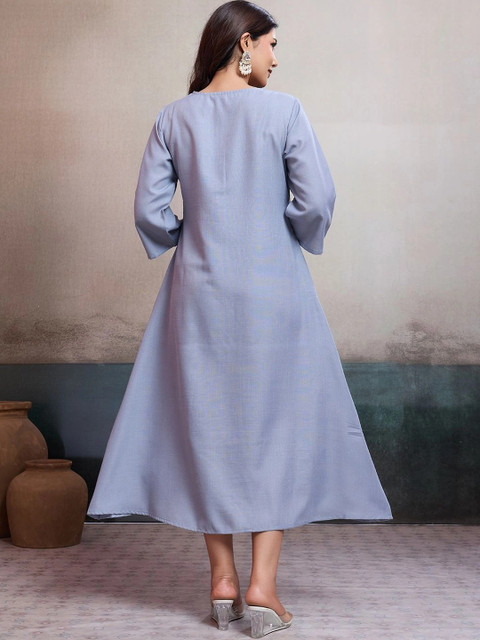 BFM Women A-Line Midi Dress - Image 4