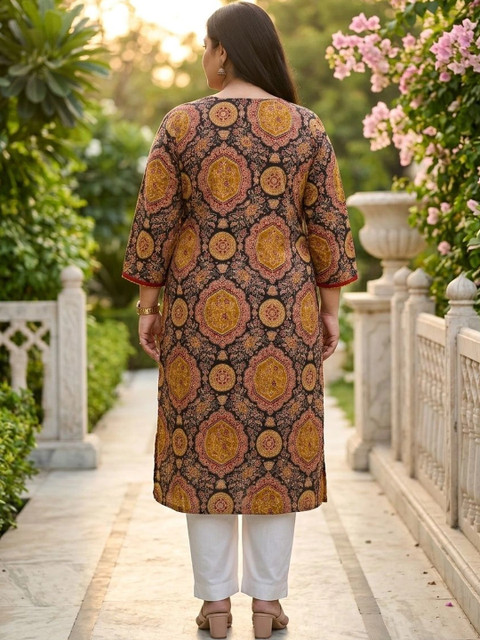 Sztori Women Ethnic Motifs Printed Indie Prints Kurta - Image 3