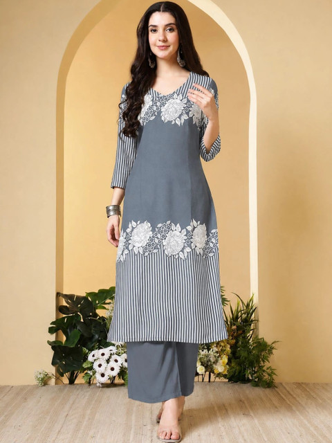 AMOUS Women Floral Printed Floral KurtI