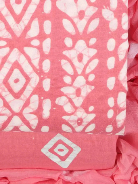 Mitera Printed Pure Cotton Unstitched Dress Material - Image 3