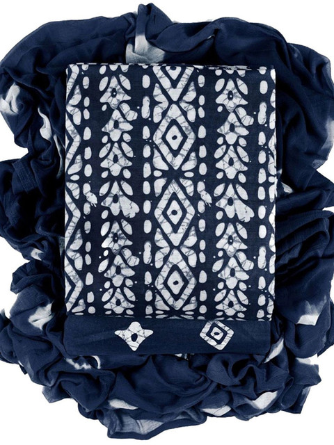 FashionsEye Printed Pure Cotton Unstitched Dress Material - Image 3