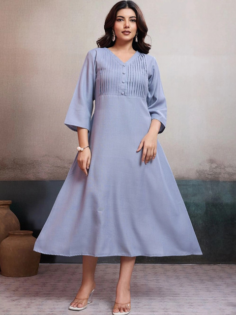 BFM Women A-Line Midi Dress