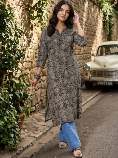 KALAMIR Women Paisley Printed Indie Prints Kurta