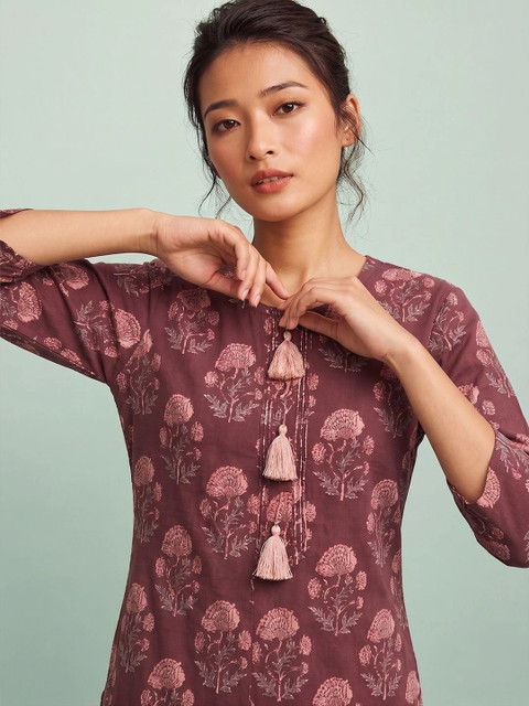 AADVIKA Women Floral Printed Kurta - Image 6