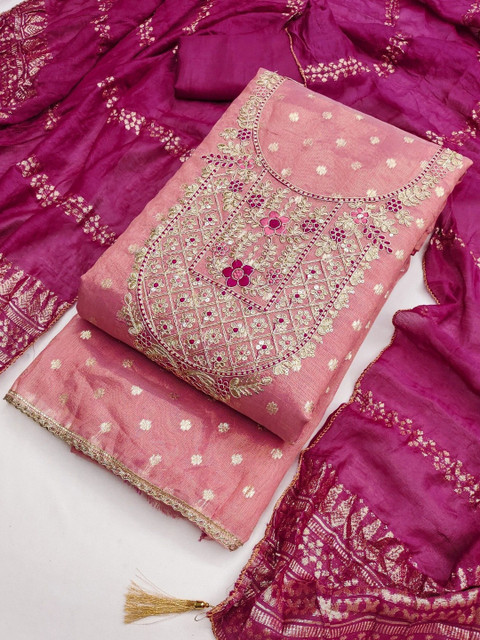 TAVAS Embroidered Unstitched Dress Material - Image 2