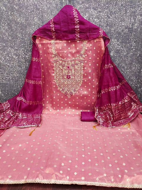 TAVAS Embroidered Unstitched Dress Material - Image 5