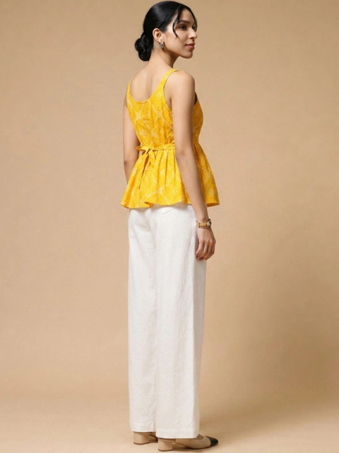 Moda Rapido Cotton Printed Top with Trousers - Image 5