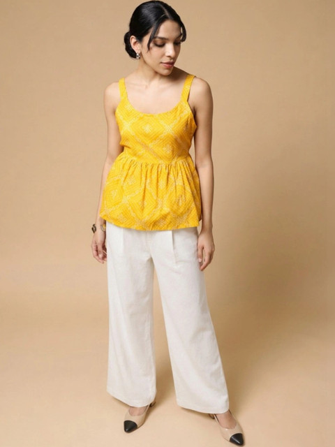 Moda Rapido Cotton Printed Top with Trousers - Image 4