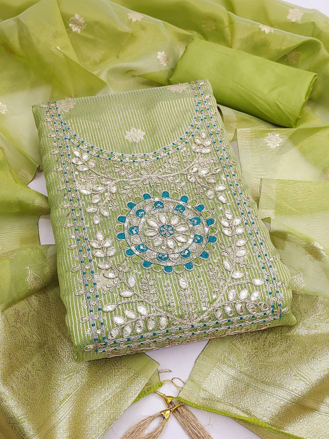 TAVAS Embroidered Unstitched Dress Material