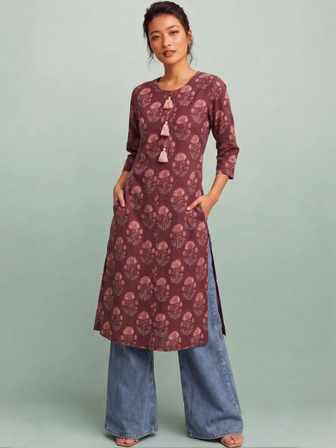 AADVIKA Women Floral Printed Kurta - Image 3
