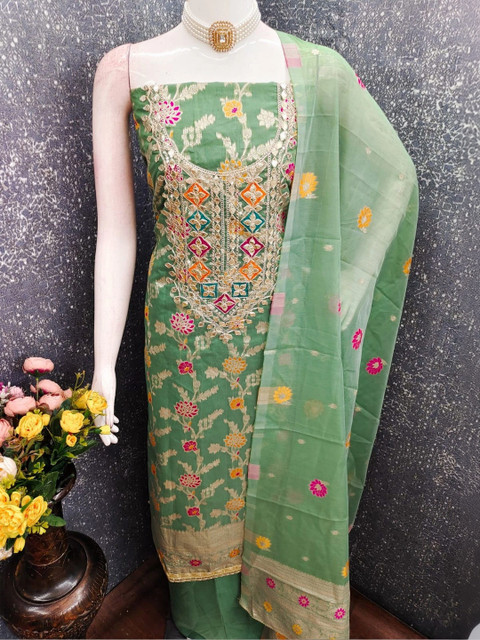 TAVAS Unstitched Dress Material - Image 4