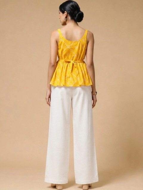 Moda Rapido Cotton Printed Top with Trousers - Image 7