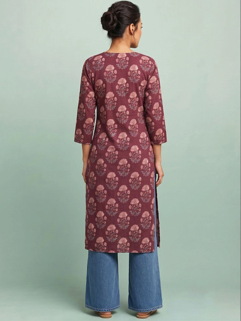 AADVIKA Women Floral Printed Kurta - Image 2