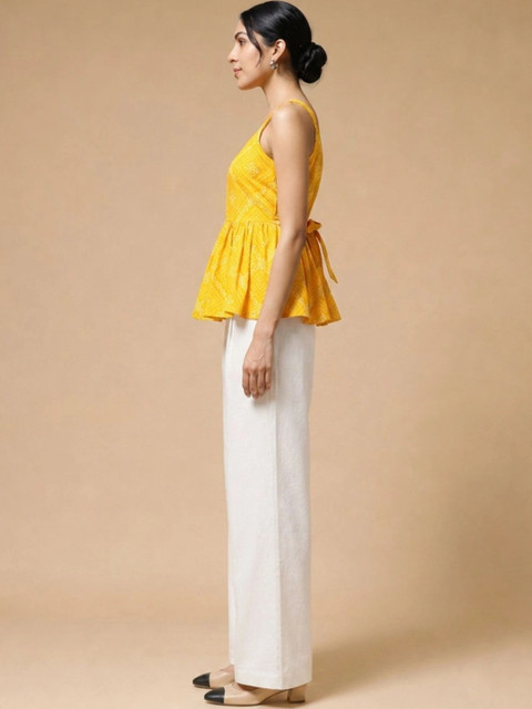 Moda Rapido Cotton Printed Top with Trousers - Image 3
