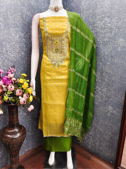 TAVAS Embroidered Unstitched Dress Material